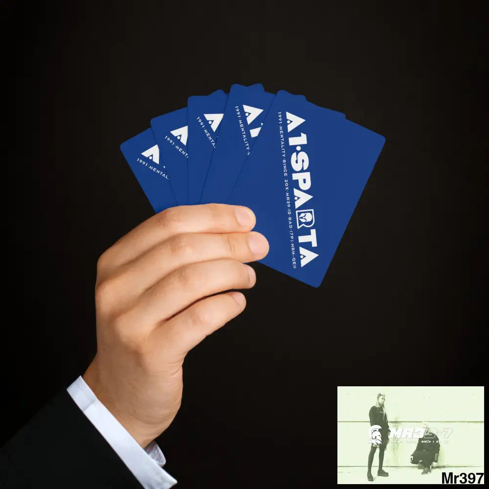 A1- Peace Sparta Custom Poker Cards 2.47’’ x 3.47’’ / White / Semi Glossy Paper products