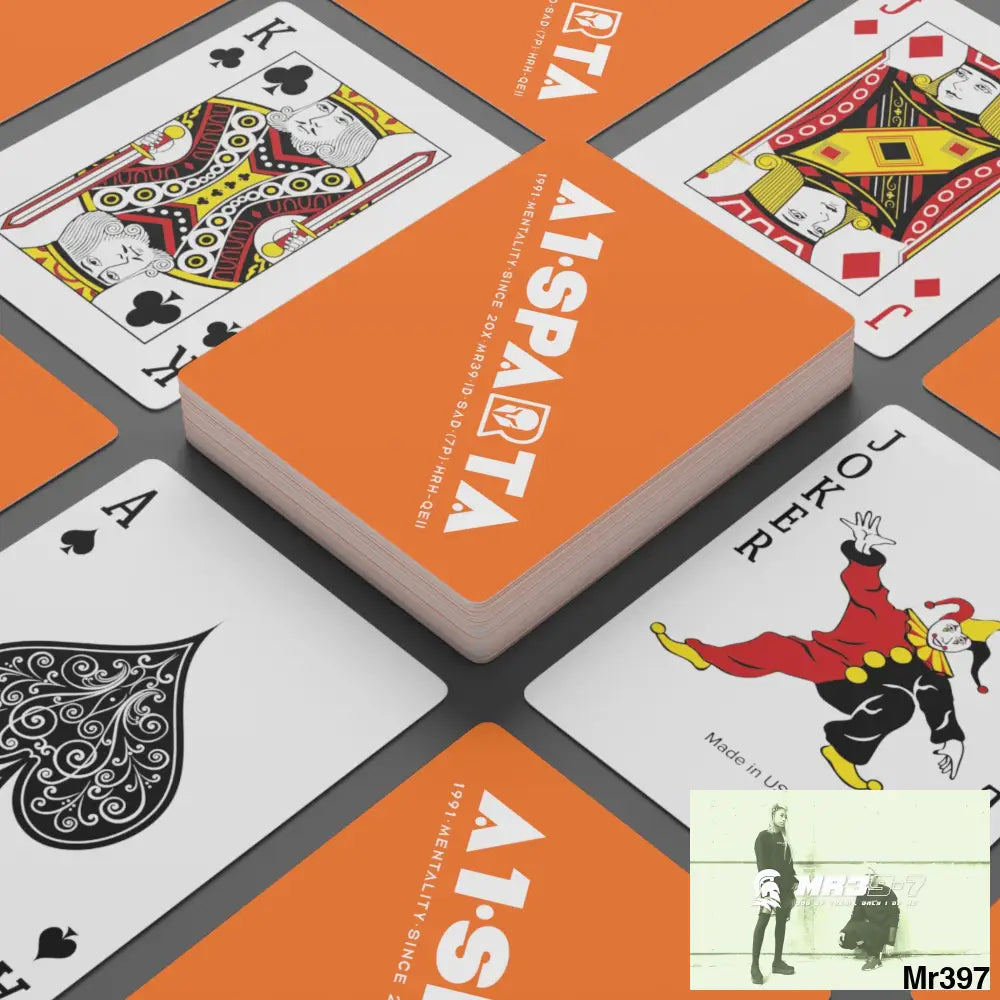 A1- Peace Sparta Custom Poker Cards 2.47’’ x 3.47’’ / White / Semi Glossy Paper products