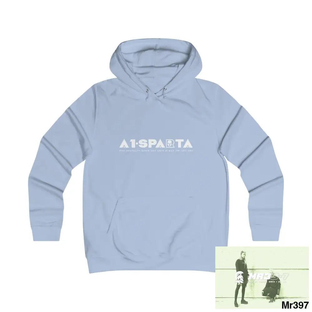 A1-Peace Sparta Girlie College Hoodie S / Sky Blue Hoodie
