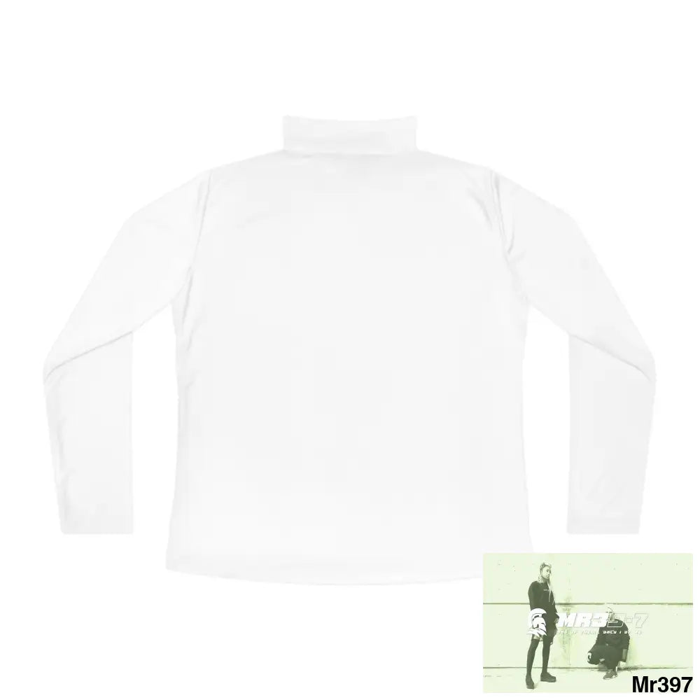 A1- peace Sparta -Ladies Quarter-Zip Pullover Long-sleeve