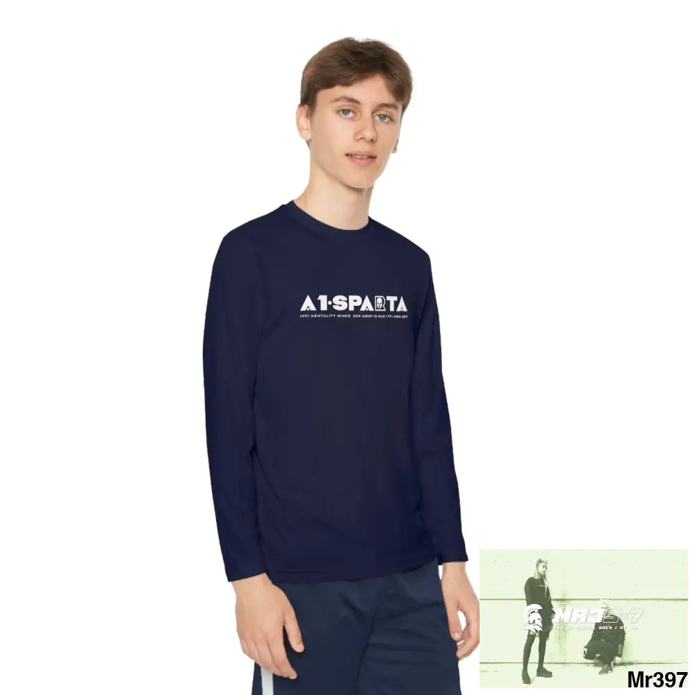 A1-Peace Sparta Youth Long Sleeve Competitor Tee Kids clothes