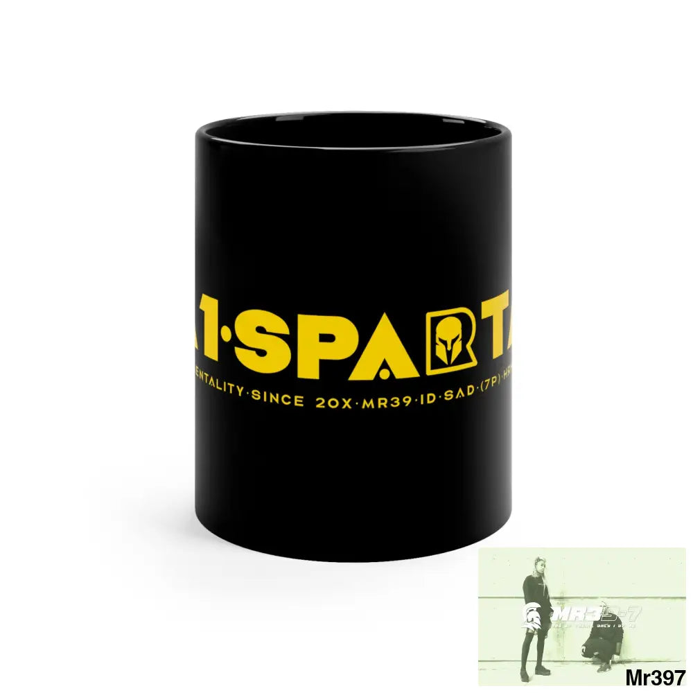 A1•Sparta 11oz Black Mug 11oz Mug