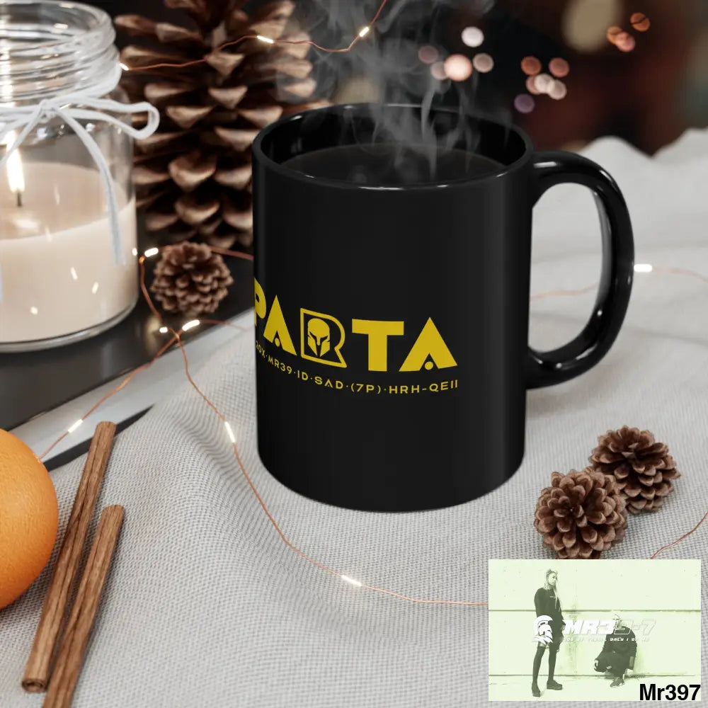 A1•Sparta 11oz Black Mug 11oz Mug