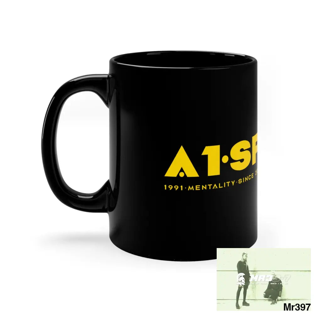 A1•Sparta 11oz Black Mug 11oz Mug