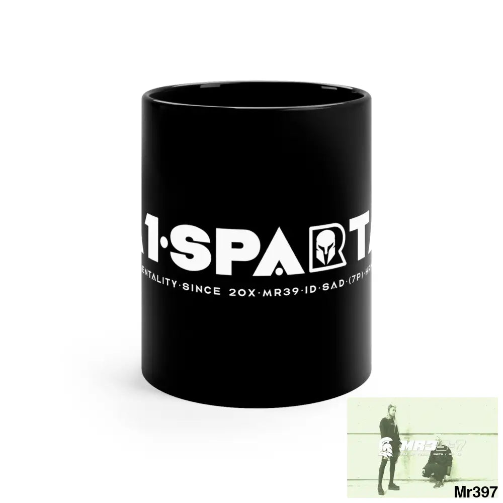 A1•Sparta 11oz Black Mug 11oz Mug