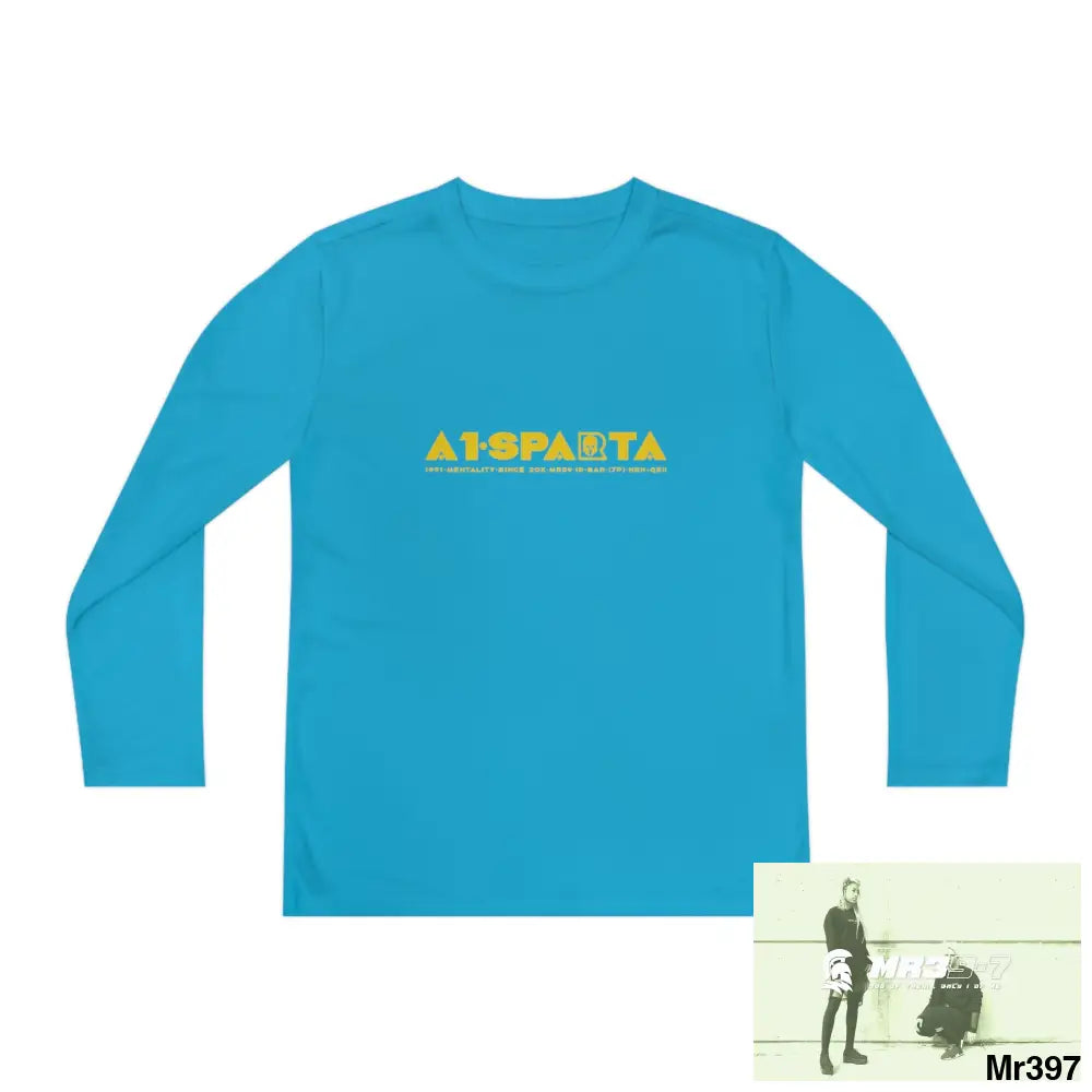 A1-Sparta 2001-23 5 Countries Just Say No To County Lines Youth Long Sleeve Competitor Tee Atomic Blue / L Kids clothes