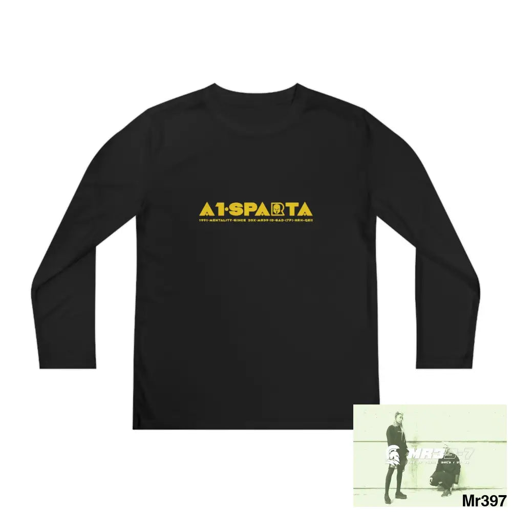 A1-Sparta 2001-23 5 Countries Just Say No To County Lines Youth Long Sleeve Competitor Tee Black / S Kids clothes