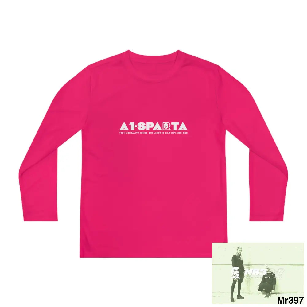 A1-Sparta 2001-23 5 Countries Just Say No To County Lines Youth Long Sleeve Competitor Tee Pink Raspberry / S Kids