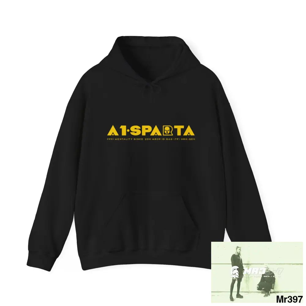 A1•Sparta 300 /Gods Inspired Unisex Heavy Blend™ Hooded Sweatshirt Black / S Hoodie