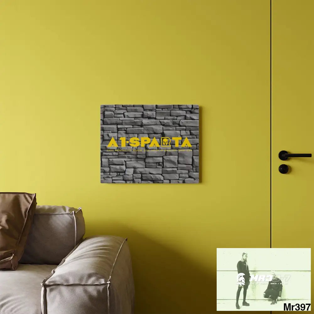 A1-Sparta 3D Dark Black Brick Wall 32k Ultrarealistic High quality Acrylic Wall Art Panels Home Decor