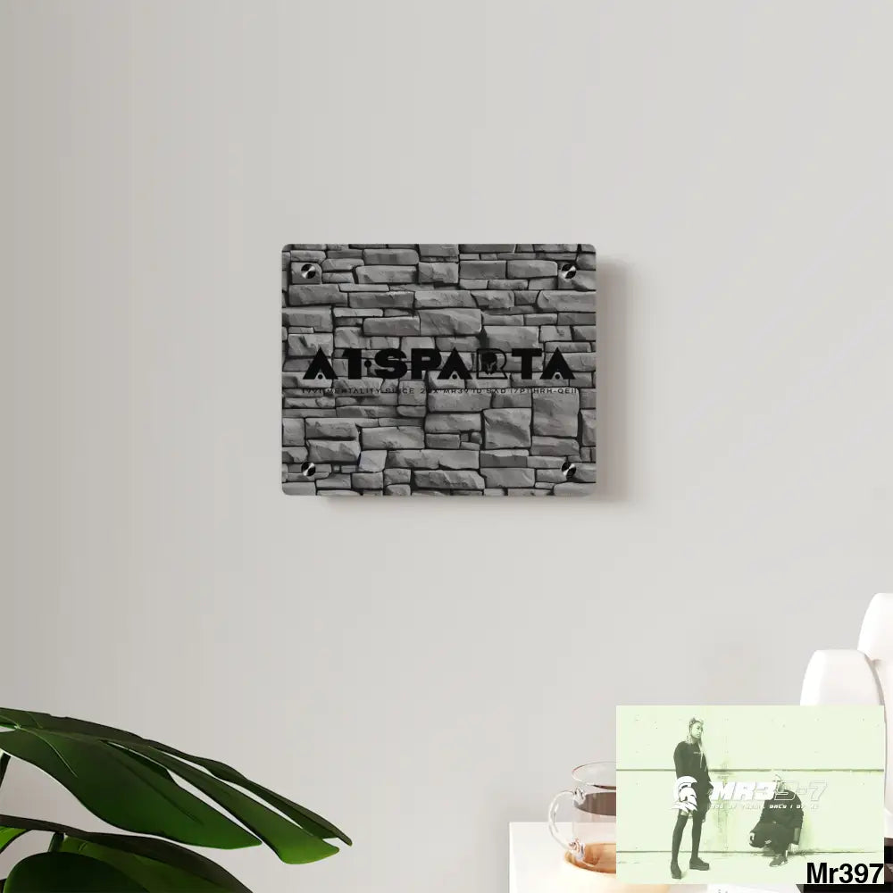 A1-Sparta 3D Dark Black Brick Wall 32k Ultrarealistic High quality Acrylic Wall Art Panels Home Decor