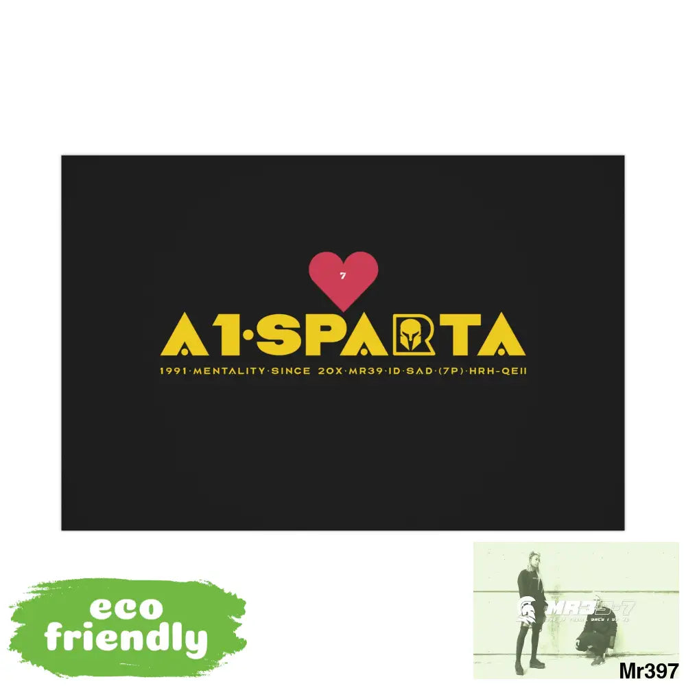 A1.Sparta 7 Love Gift Wrap Papers 30’’ x 20’’ / Satin Home Decor