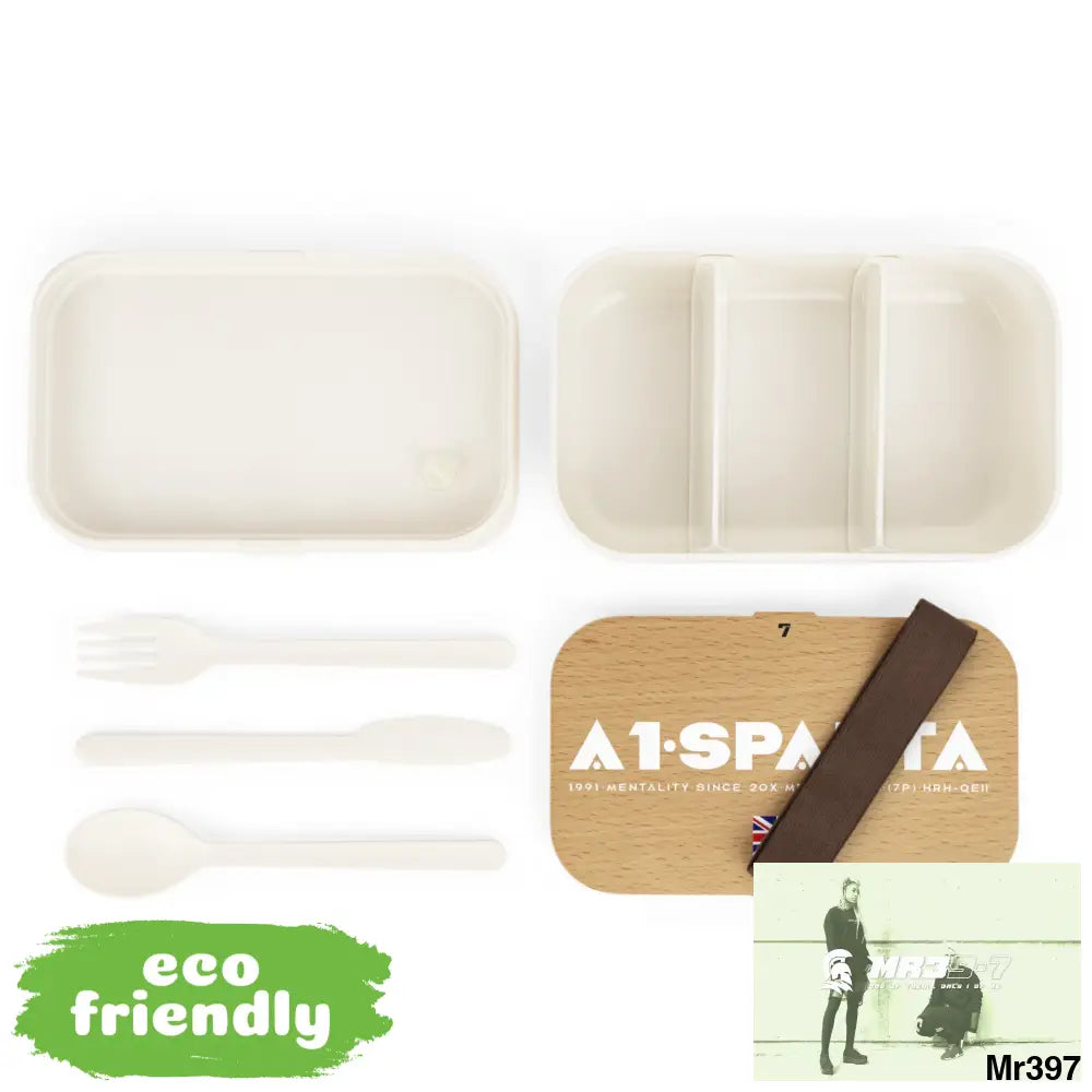 A1- Sparta 7 PLA Bento Box with Band and Utensils One size Accessories