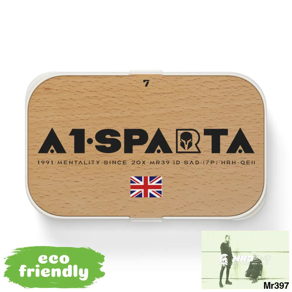 A1- Sparta 7 PLA Bento Box with Band and Utensils One size Accessories