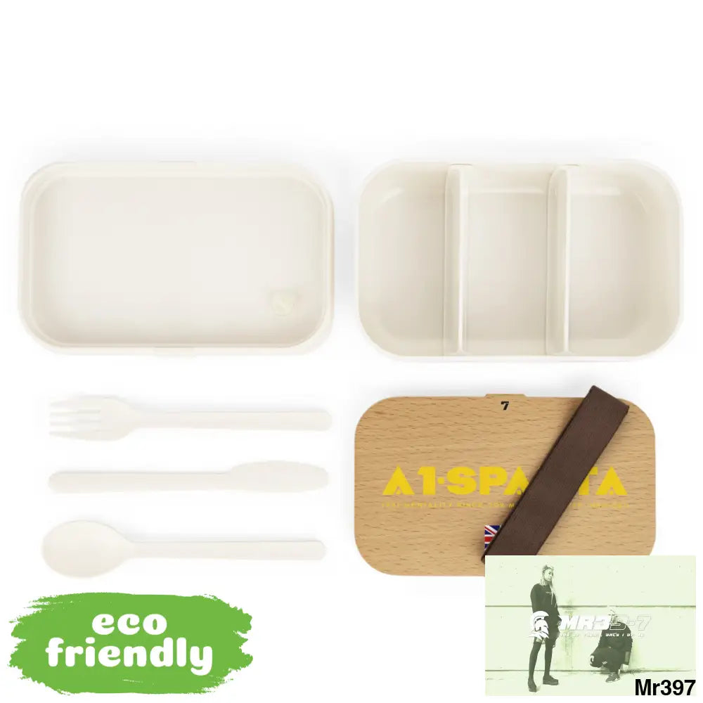 A1- Sparta 7 PLA Bento Box with Band and Utensils One size Accessories