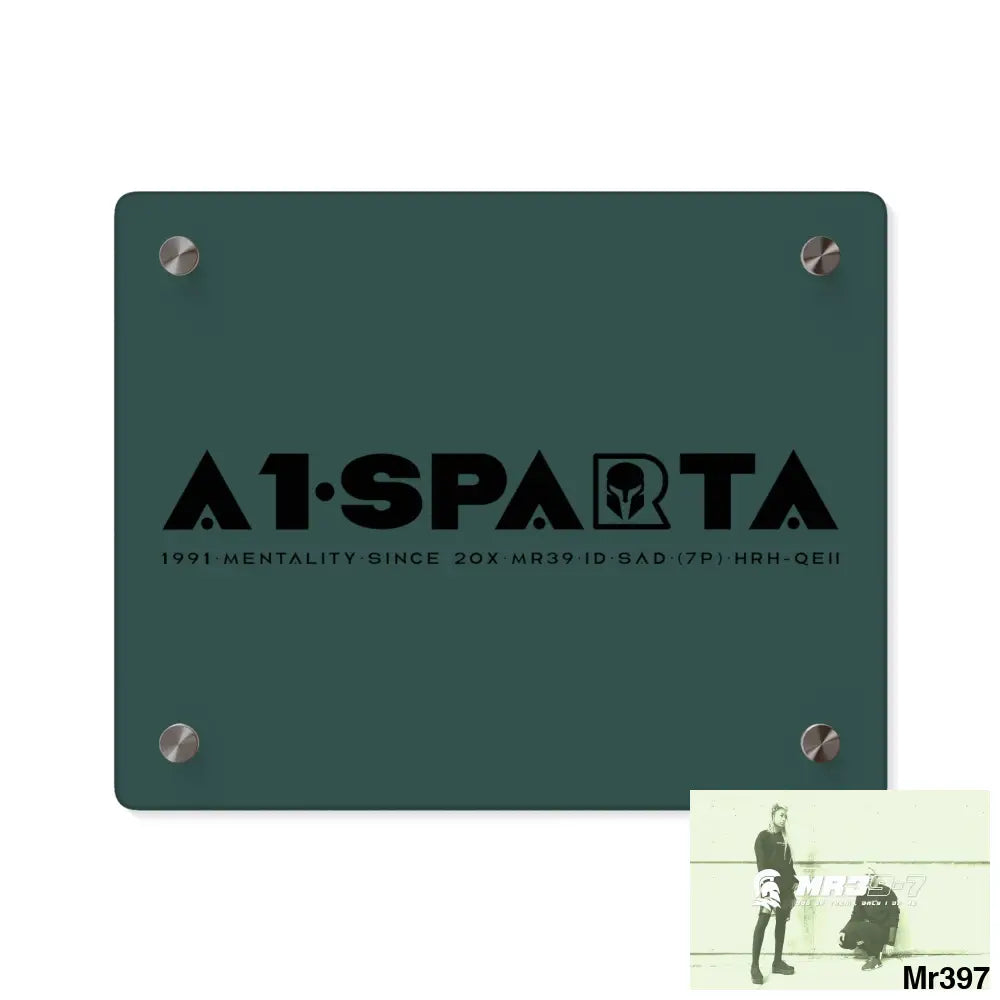 A1- Sparta Acrylic Wall Art Panels 10″ x 8″ (Horizontal) / 0.25’’ Home Decor
