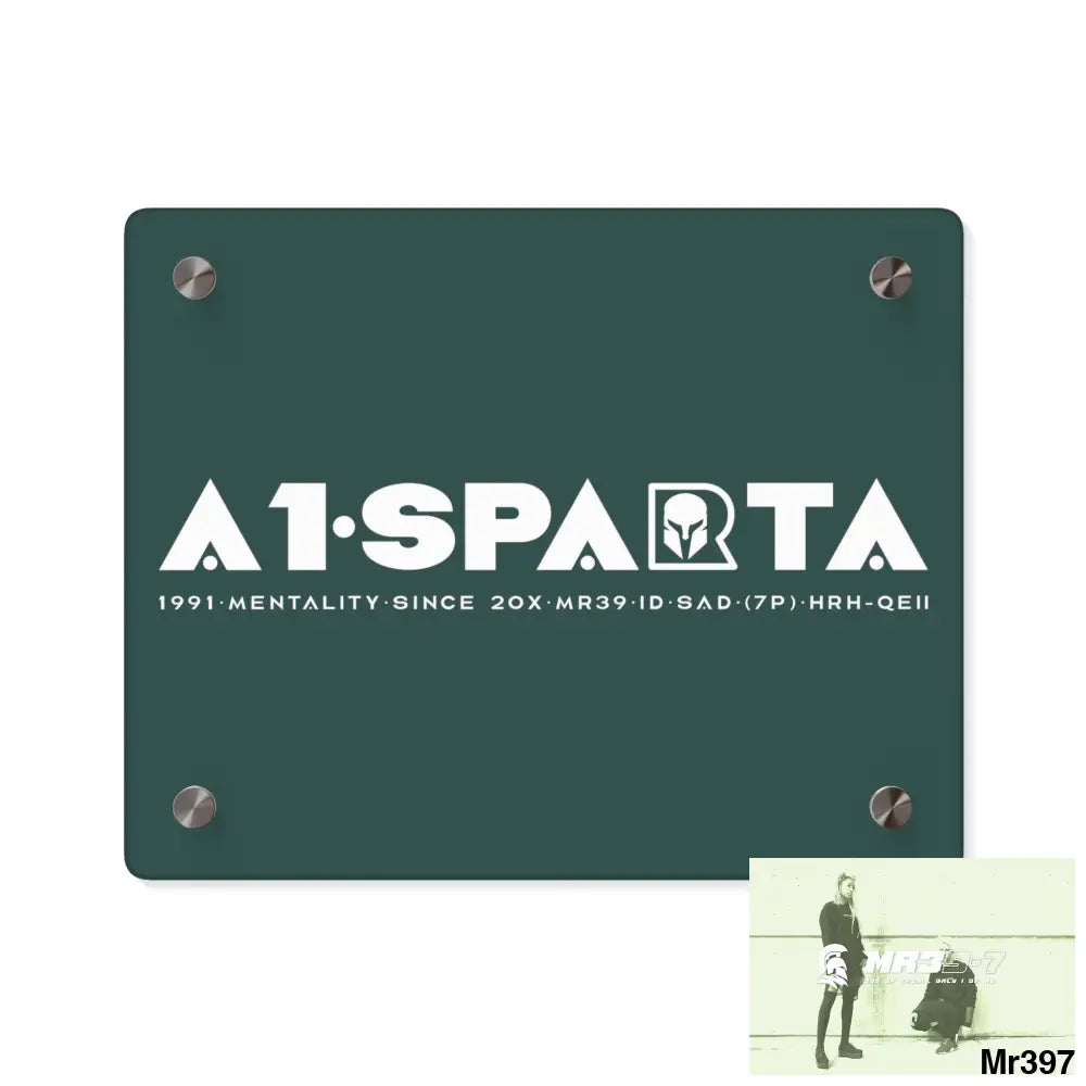 A1- Sparta Acrylic Wall Art Panels 10″ x 8″ (Horizontal) / 0.25’’ Home Decor