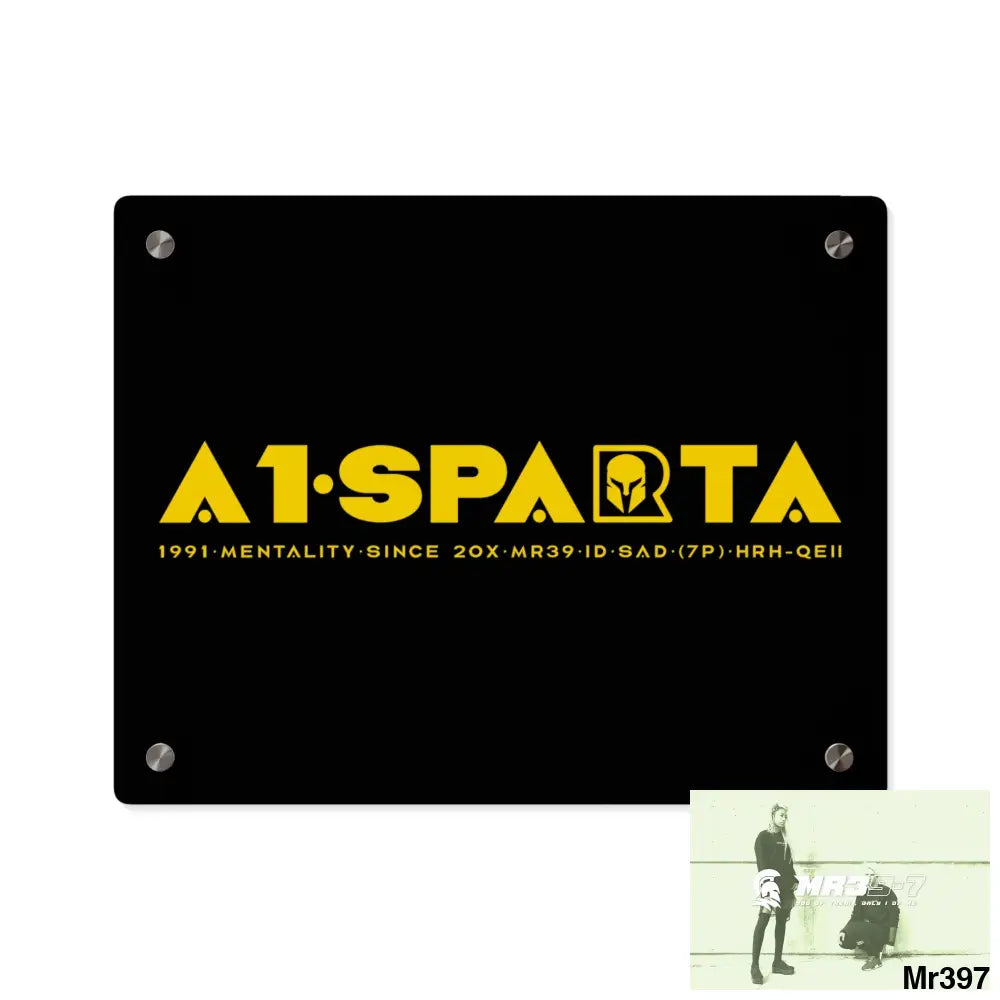A1-Sparta Acrylic Wall Art Panels 14″ x 11″ (Horizontal) / 0.25’’ Home Decor