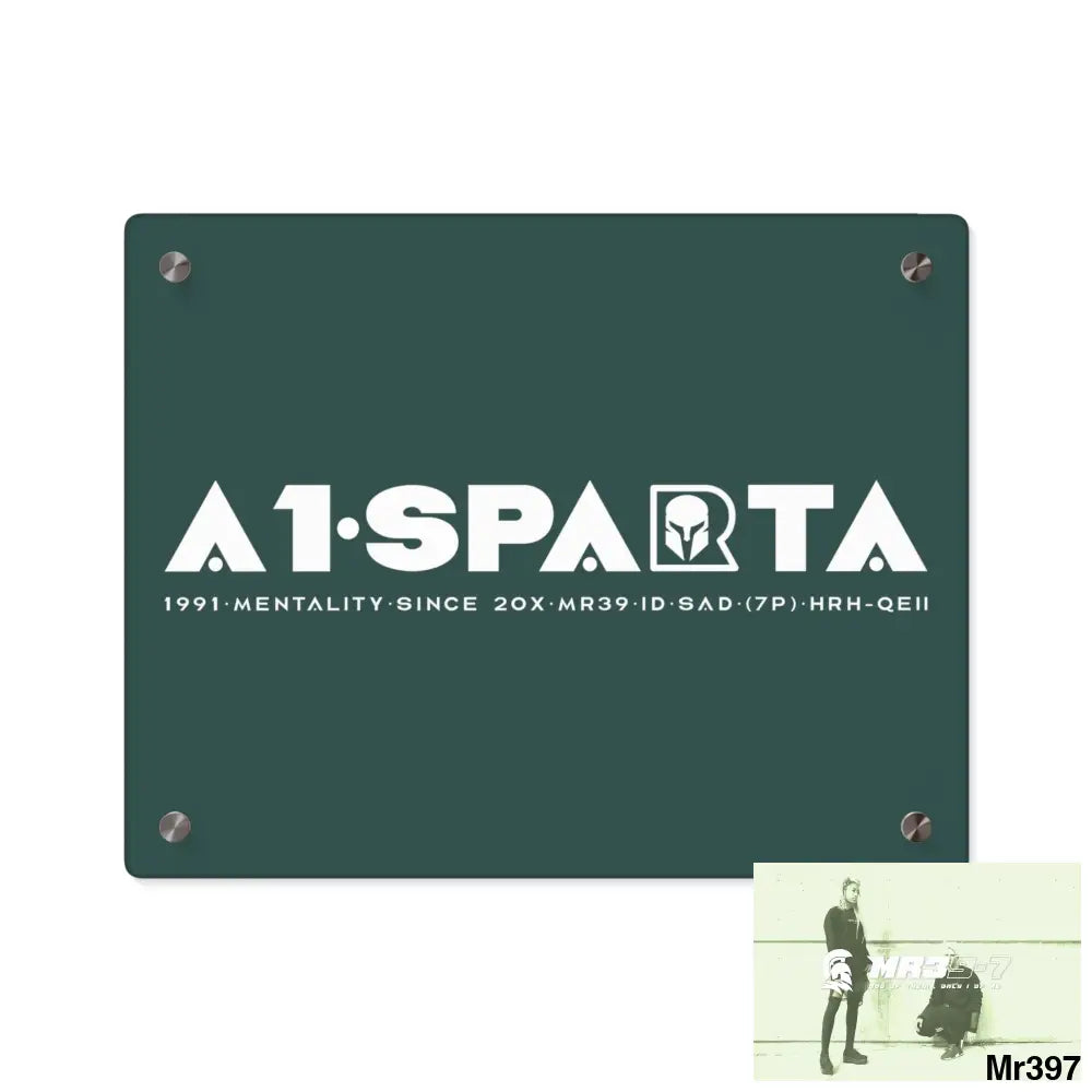 A1- Sparta Acrylic Wall Art Panels 14″ x 11″ (Horizontal) / 0.25’’ Home Decor