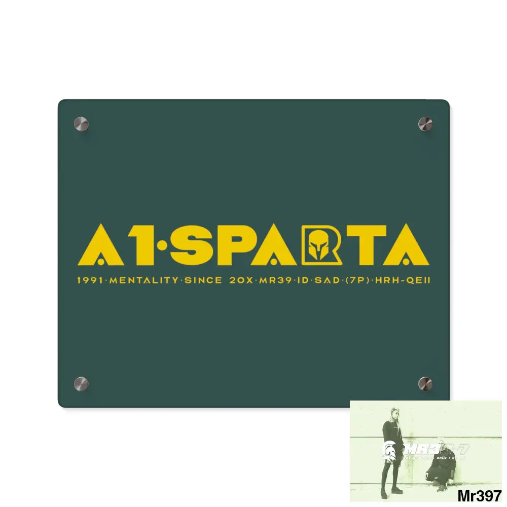 A1- Sparta Acrylic Wall Art Panels 14″ x 11″ (Horizontal) / 0.25’’ Home Decor