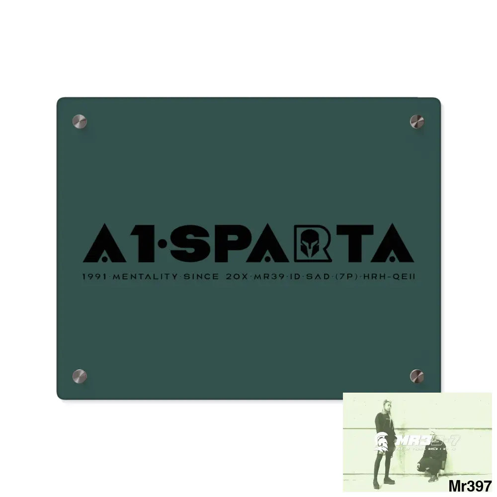 A1- Sparta Acrylic Wall Art Panels 14″ x 11″ (Horizontal) / 0.25’’ Home Decor