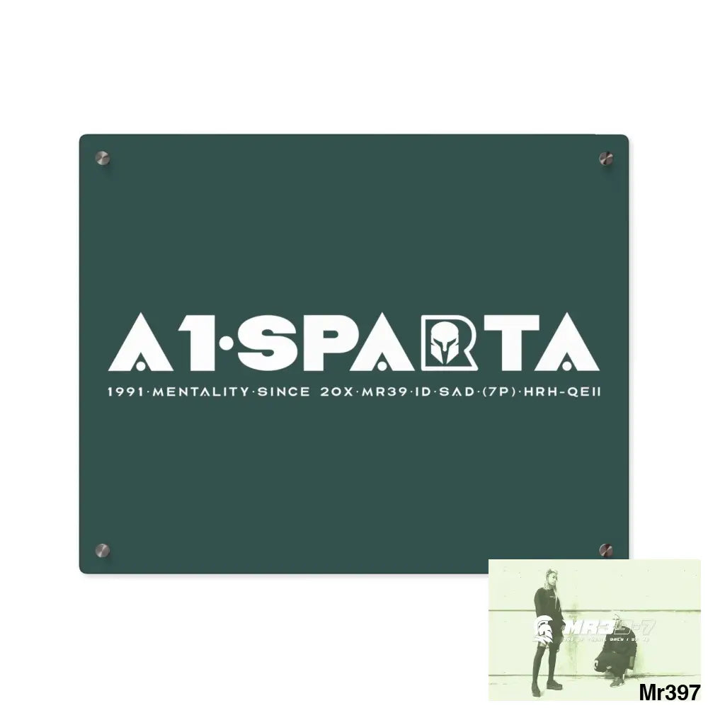 A1- Sparta Acrylic Wall Art Panels 20″ x 16″ (Horizontal) / 0.25’’ Home Decor