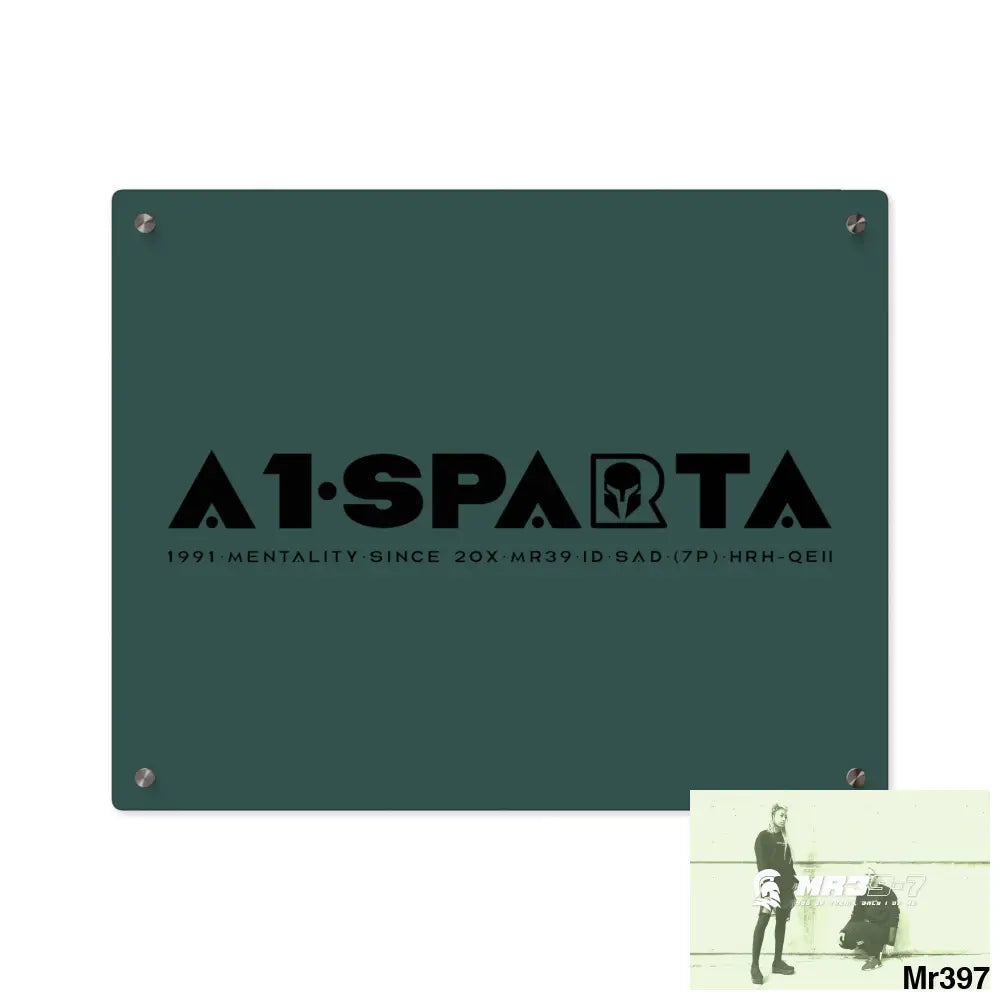 A1- Sparta Acrylic Wall Art Panels 20″ x 16″ (Horizontal) / 0.25’’ Home Decor