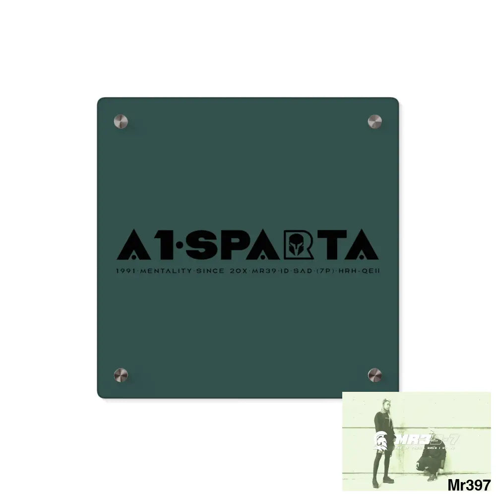 A1- Sparta Acrylic Wall Art Panels 11’’ x 11’’ (Square) / 0.25’’ Home Decor