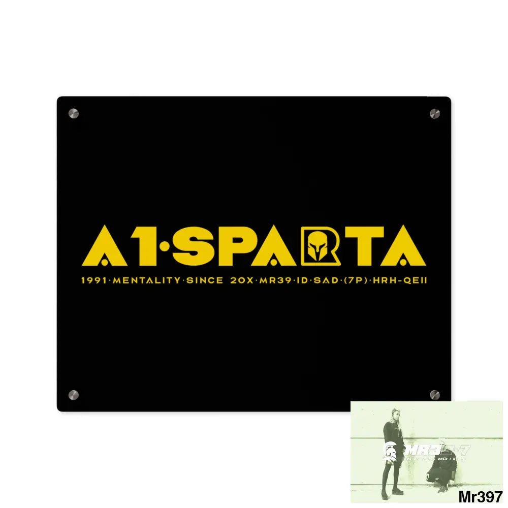 A1-Sparta Acrylic Wall Art Panels 20″ x 16″ (Horizontal) / 0.25’’ Home Decor