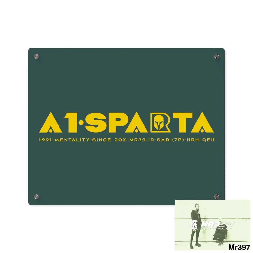 A1- Sparta Acrylic Wall Art Panels 20″ x 16″ (Horizontal) / 0.25’’ Home Decor