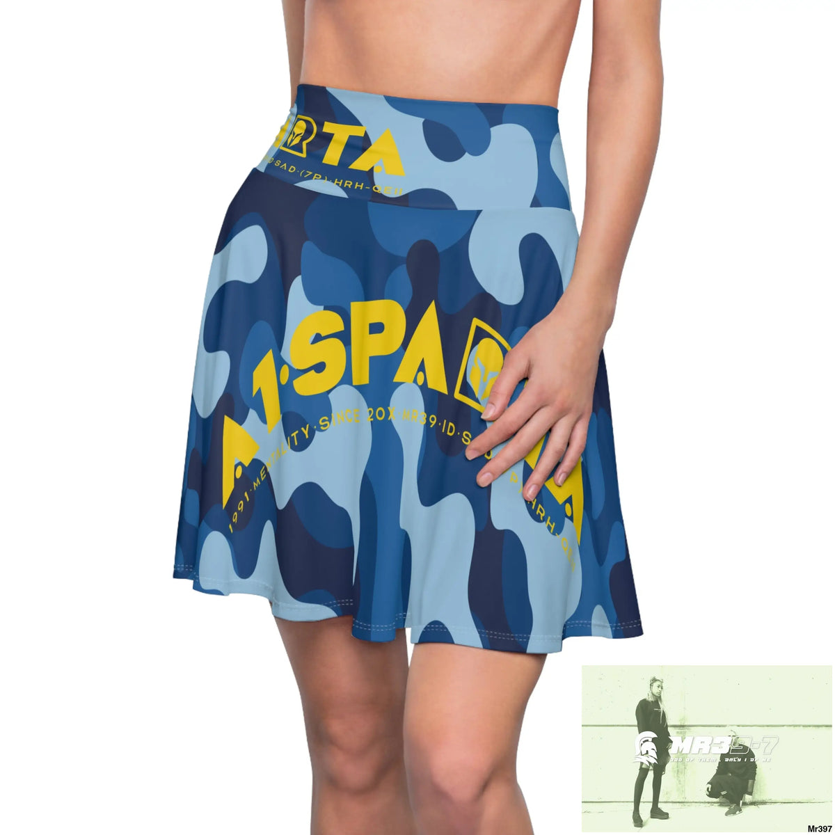 A1-Sparta - Always ready - Women’s Skater Skirt (AOP) All Over Prints