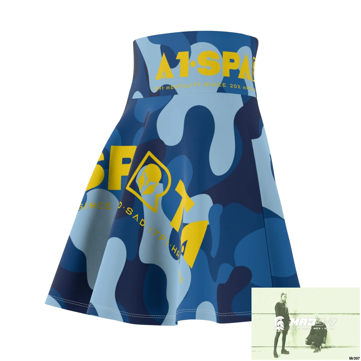 A1-Sparta - Always ready - Women’s Skater Skirt (AOP) All Over Prints