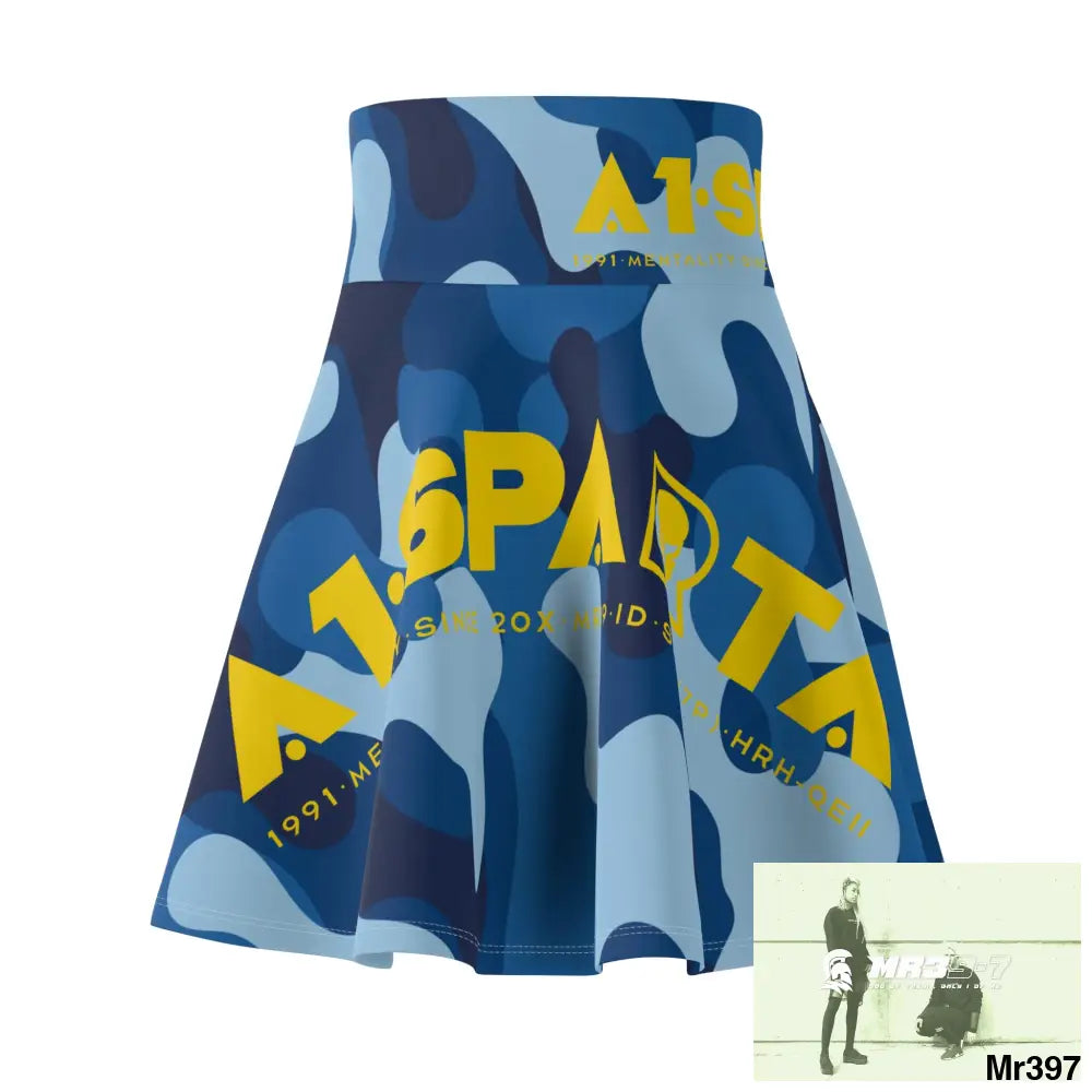 A1-Sparta - Always ready - Women’s Skater Skirt (AOP) L / 4 oz. All Over Prints