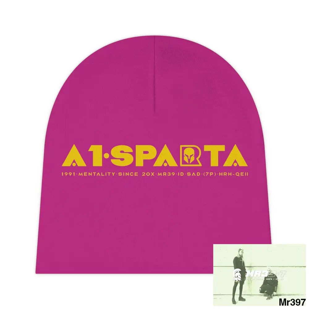 A1-Sparta Baby Beanie (AOP) One size / White All Over Prints