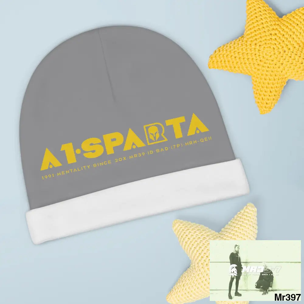 A1-Sparta Baby Beanie (AOP) One size / White All Over Prints