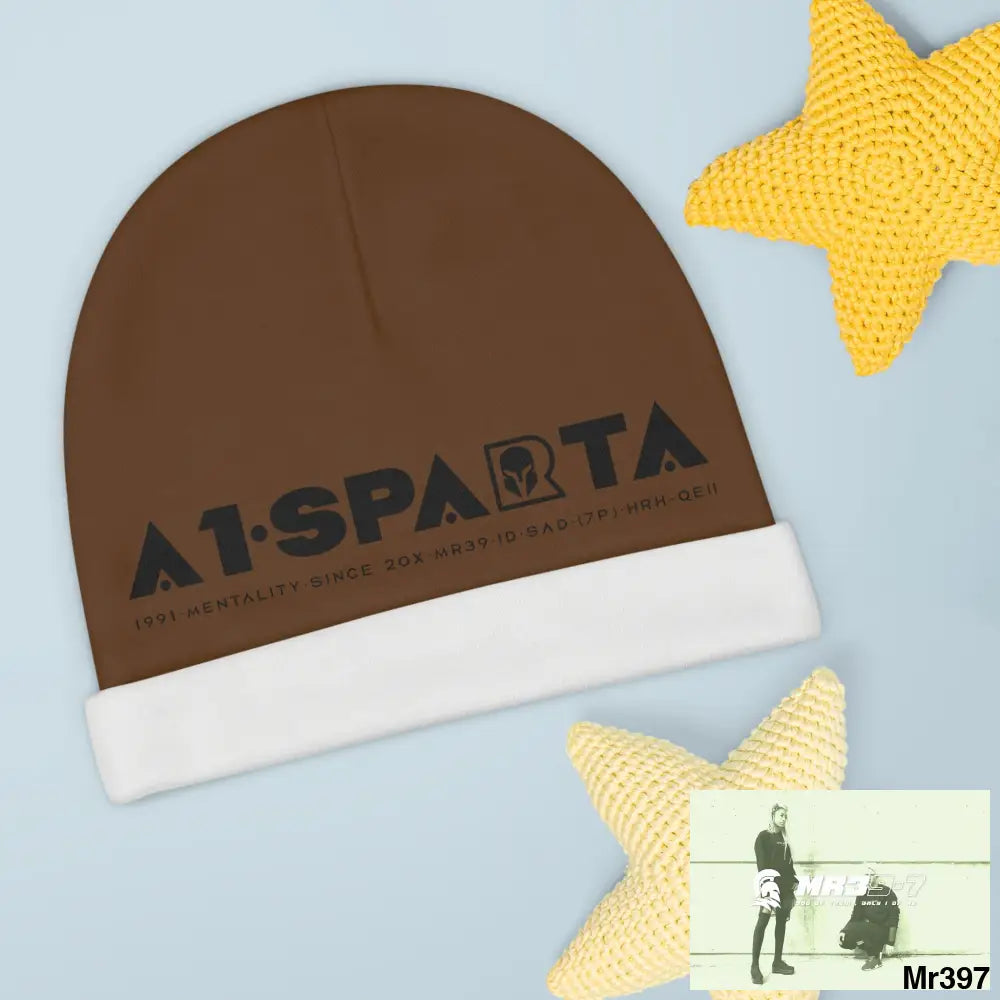 A1-Sparta Baby Beanie (AOP) One size / White All Over Prints
