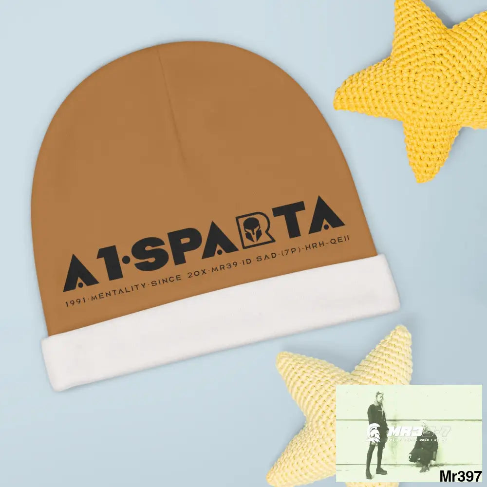 A1-Sparta Baby Beanie (AOP) One size / White All Over Prints