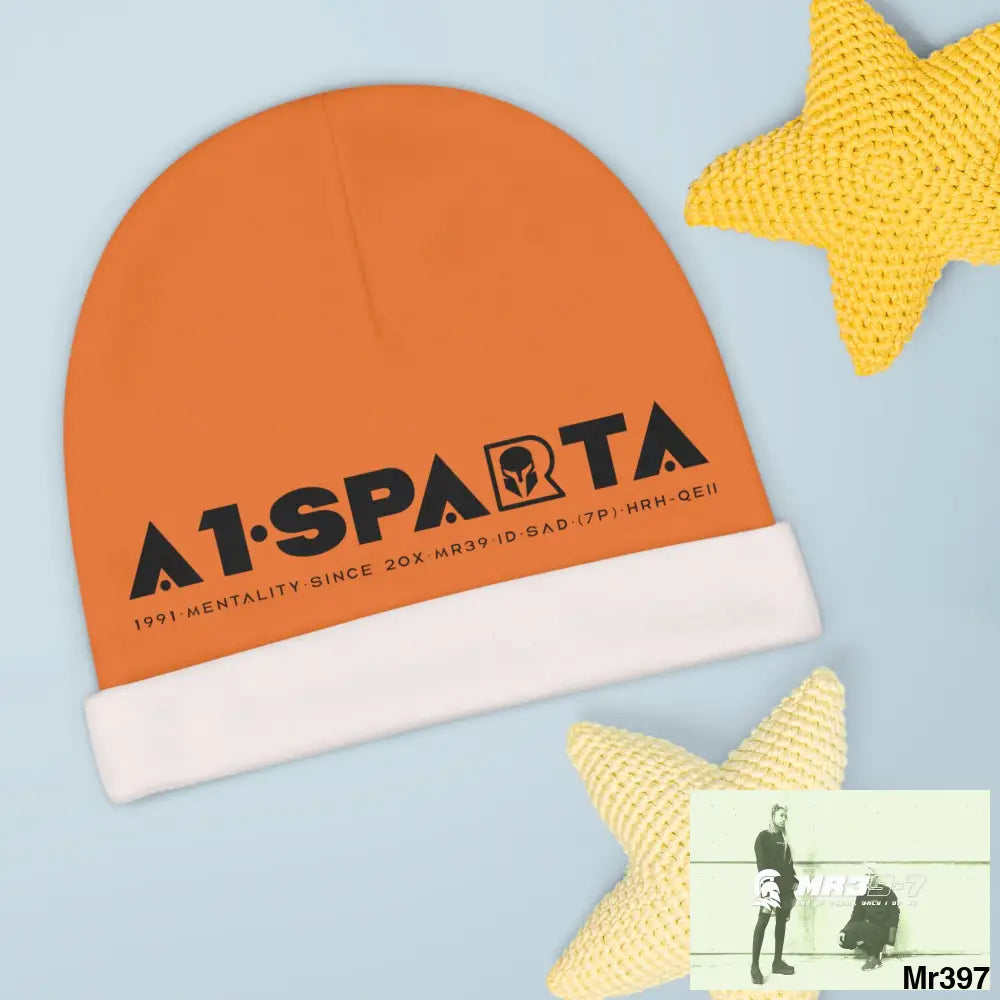 A1-Sparta Baby Beanie (AOP) One size / White All Over Prints