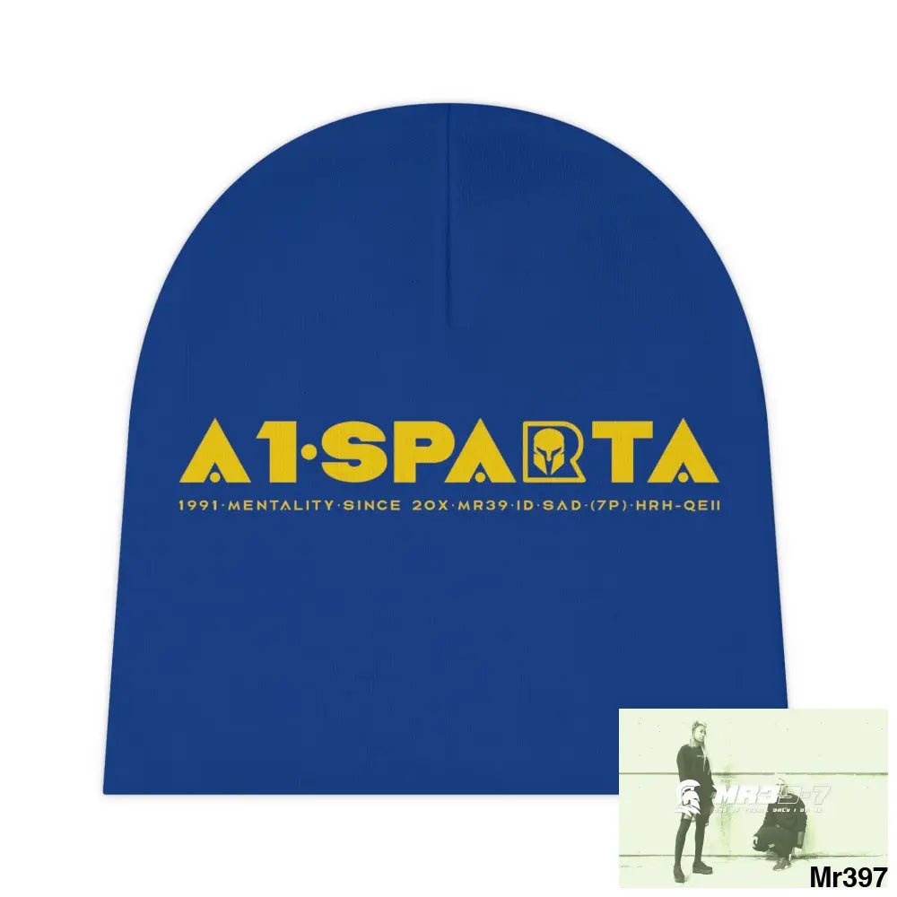 A1-Sparta Baby Beanie (AOP) One size / White All Over Prints