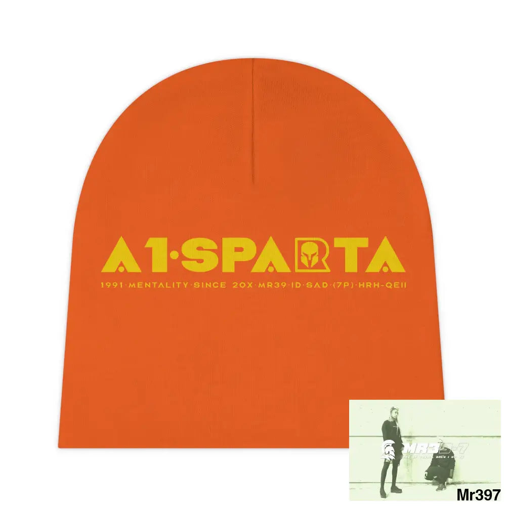 A1-Sparta Baby Beanie (AOP) One size / White All Over Prints