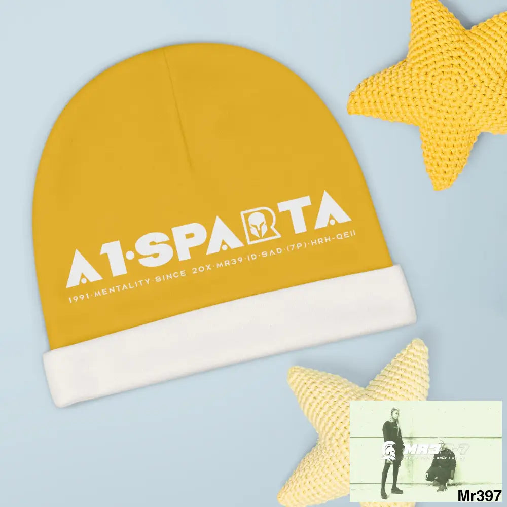 A1-Sparta Baby Beanie (AOP) One size / White All Over Prints