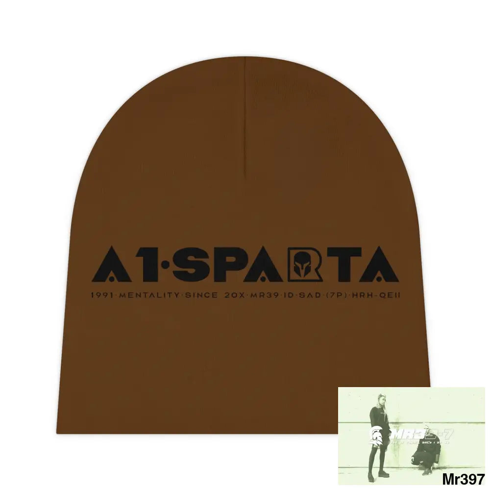 A1-Sparta Baby Beanie (AOP) One size / White All Over Prints