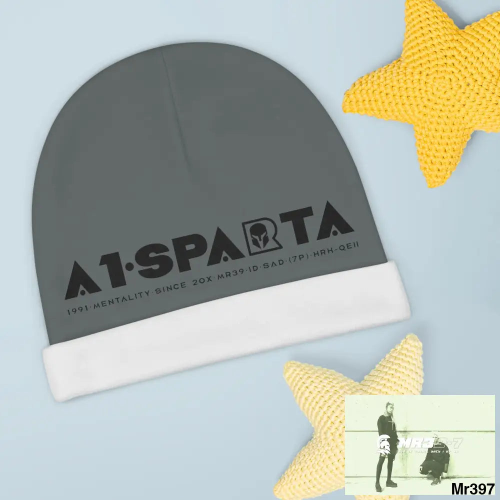A1-Sparta Baby Beanie (AOP) One size / White All Over Prints