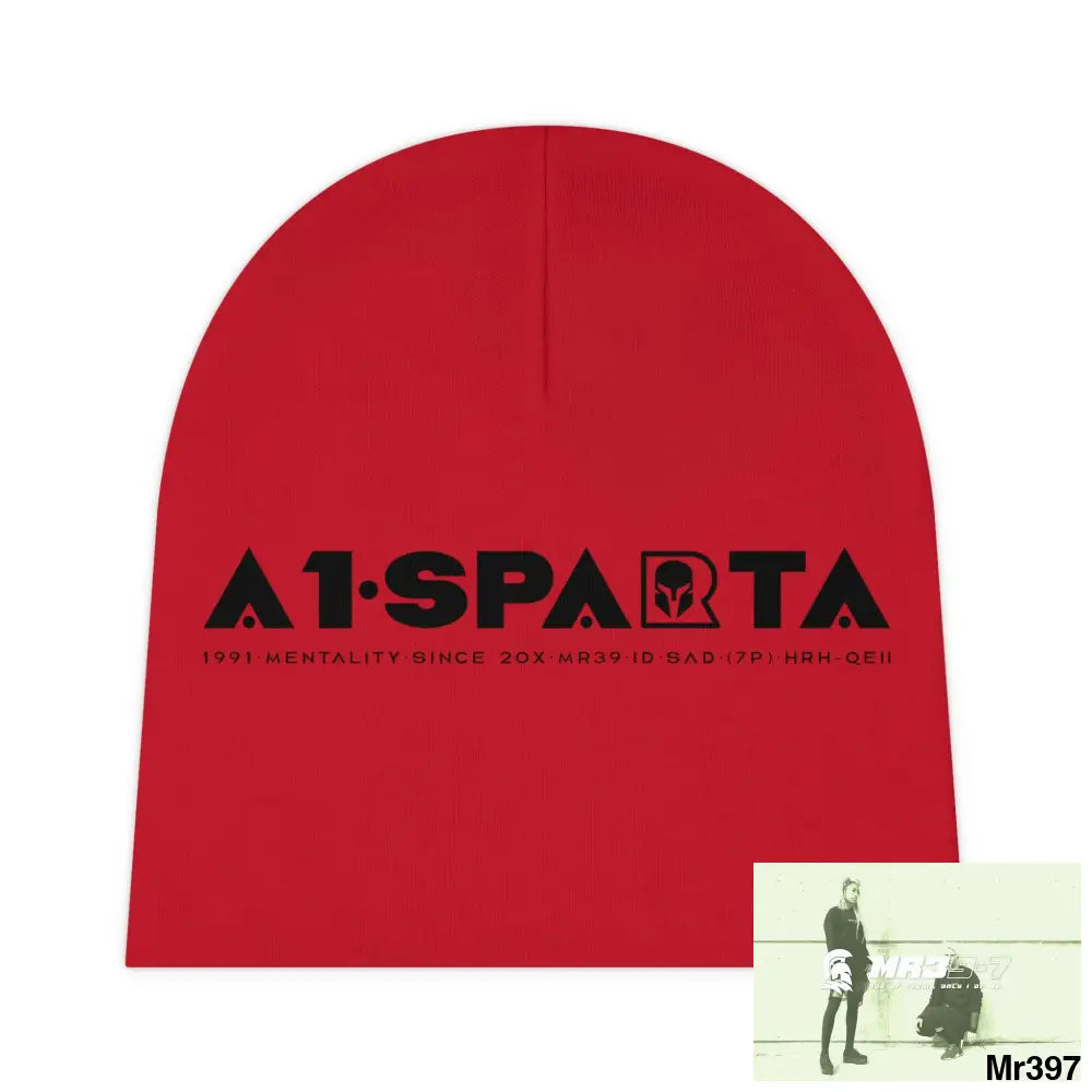 A1-Sparta Baby Beanie (AOP) One size / White All Over Prints