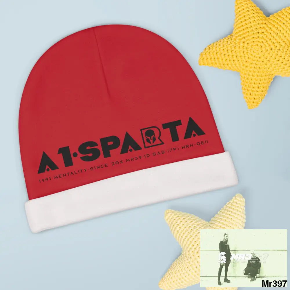 A1-Sparta Baby Beanie (AOP) One size / White All Over Prints