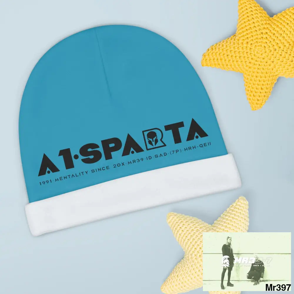 A1-Sparta Baby Beanie (AOP) One size / White All Over Prints