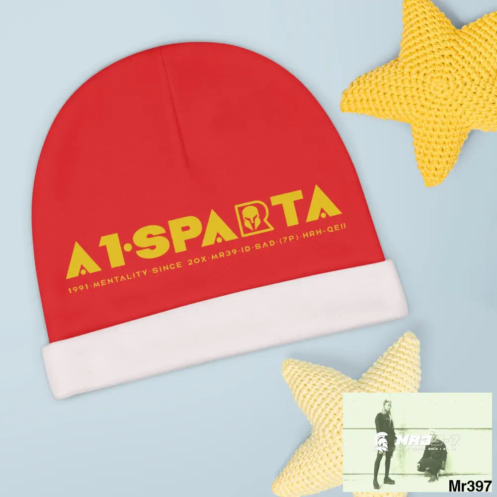 A1-Sparta Baby Beanie (AOP) One size / White All Over Prints