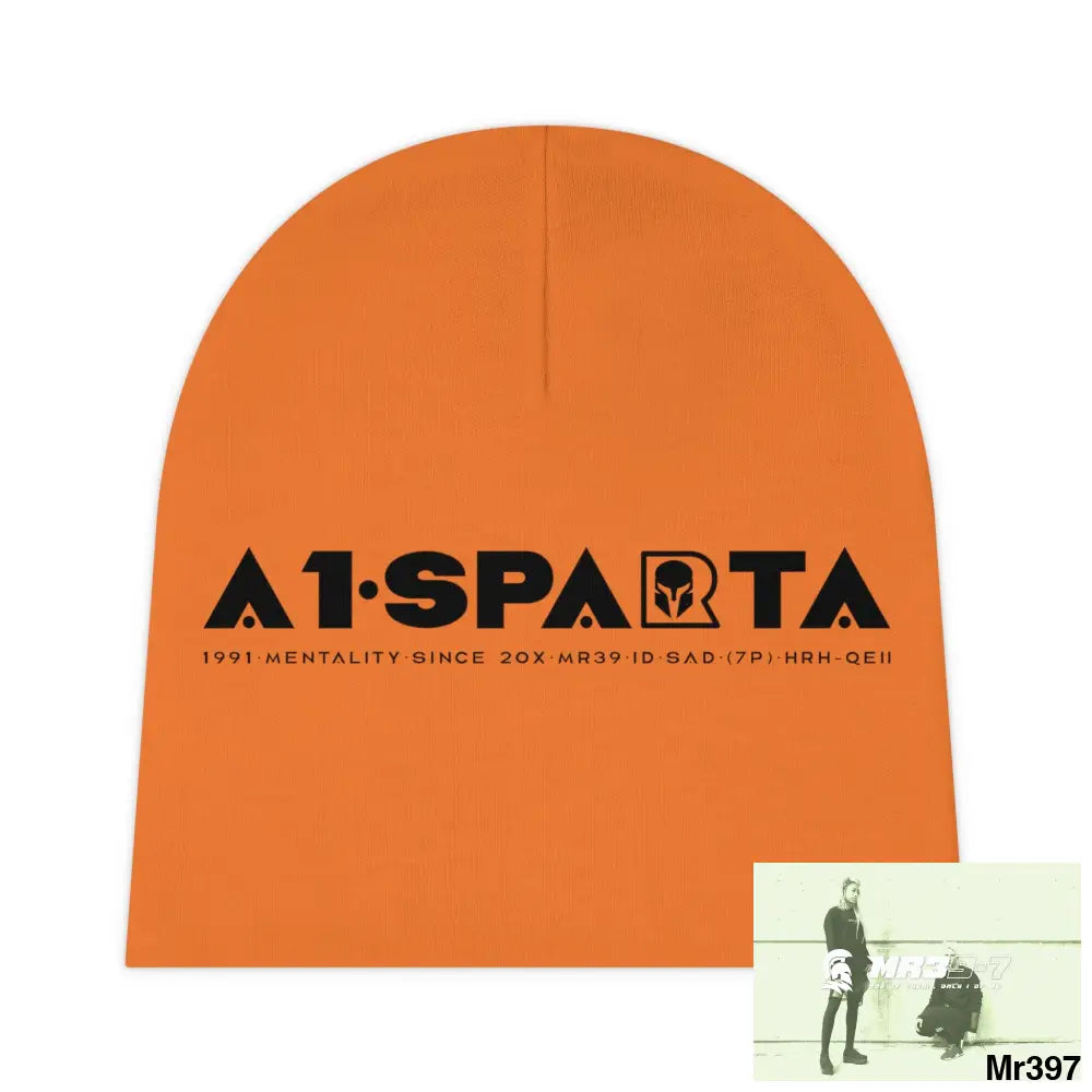 A1-Sparta Baby Beanie (AOP) One size / White All Over Prints