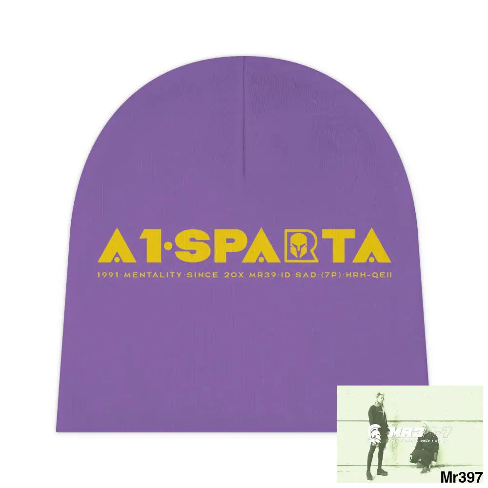 A1-Sparta Baby Beanie (AOP) One size / White All Over Prints