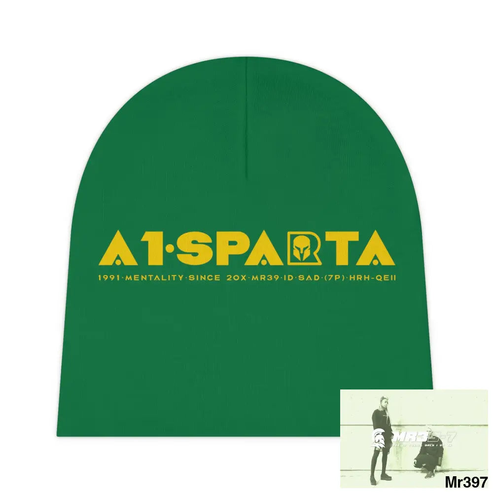 A1-Sparta Baby Beanie (AOP) One size / White All Over Prints
